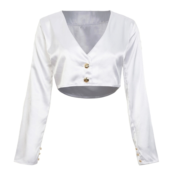 CROP SHIRT (YVETTE) - Picture 12 of 13